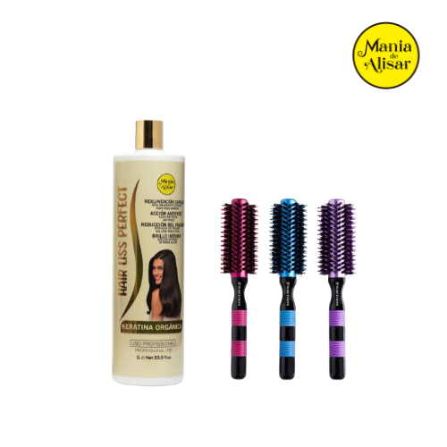 Keratina Hair Liss Perfect 1000ml + Cepillos